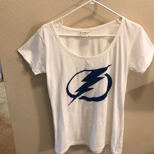 Large White Tampa Bay Lightning Tee